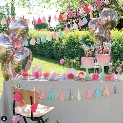 TASSEL GARLAND,PINK MIX,FSCMIX <完成品> 【結婚式 その他ウェルカムグッズ】