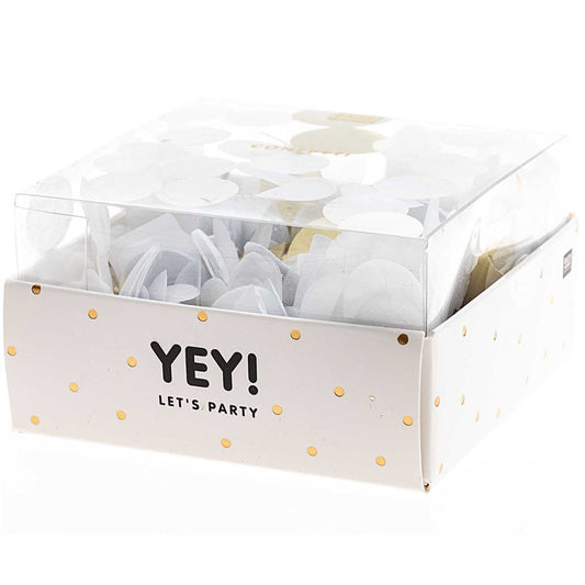 CONFETTI WHITE MIX 【結婚式 挙式 披露宴 演出グッズ】