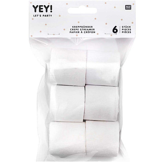 CREPE STREAMER, WHITE 【結婚式 挙式 披露宴 演出グッズ】