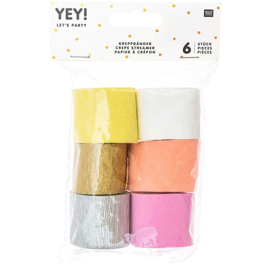 CREPE STREAMER, PASTEL MIX 【結婚式 挙式 披露宴 演出グッズ】