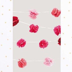 POMPON GARLANDS, PINK MIX　【結婚式　その他ウェルカムグッズ】