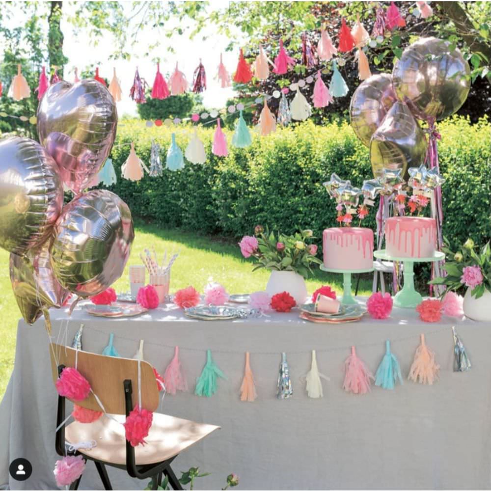 POMPON GARLANDS, PINK MIX 【結婚式 その他ウェルカムグッズ】