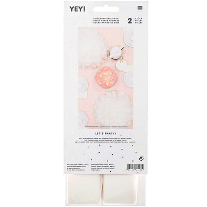 TISSUE PAPER FLOWERS, WHITE 【結婚式 その他ウェルカムグッズ】