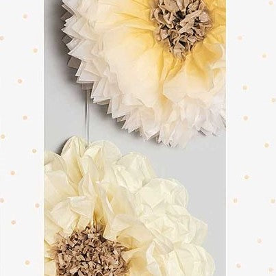 TISSUE PAPER FLOWER,YELLOW MIX　【結婚式　その他ウェルカムグッズ】