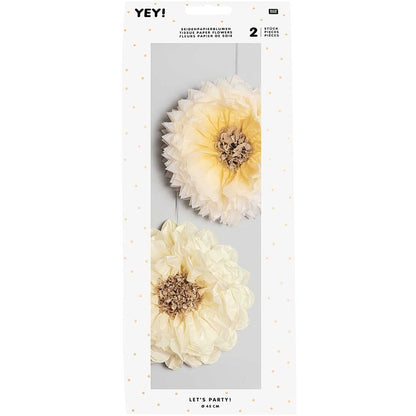 TISSUE PAPER FLOWER,YELLOW MIX 【結婚式 その他ウェルカムグッズ】