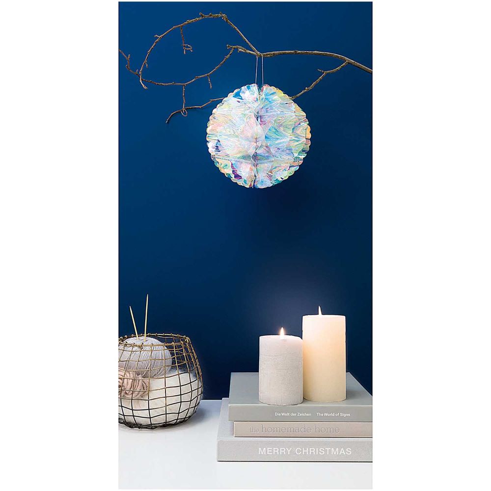 HONEYCOMB BALL IRIDESCENT, L 【結婚式 その他ウェルカムグッズ】