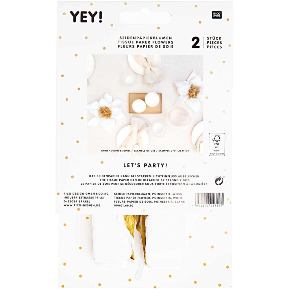 TISSUEPAP FLOW,POINSETTIA,WHIT 【結婚式 その他ウェルカムグッズ】