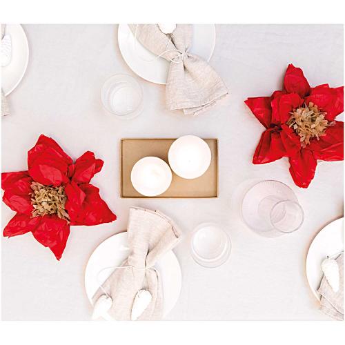 TISSUEPAP FLOWE,POINSETTIA,RED 【結婚式 その他ウェルカムグッズ】