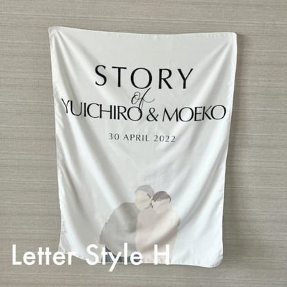 タペストリー 【結婚式 ウェルカムグッズ タペストリー】