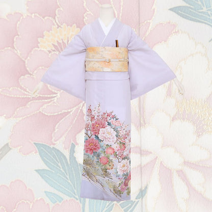 【JAPAN STYLE】色留袖A-02-c 【結婚式 訪問着 色留袖 レンタル】