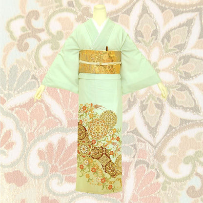 【JAPAN STYLE】色留袖A-04-c 【結婚式 訪問着 色留袖 レンタル】