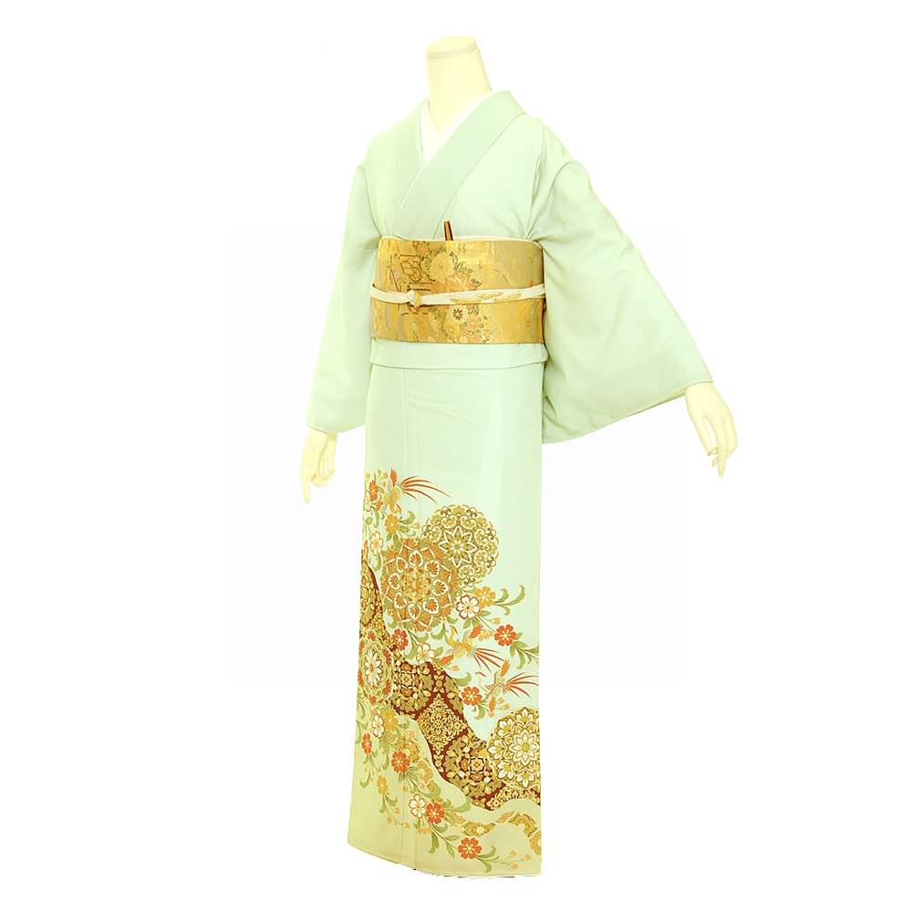 【JAPAN STYLE】色留袖A-04-c 【結婚式 訪問着 色留袖 レンタル】