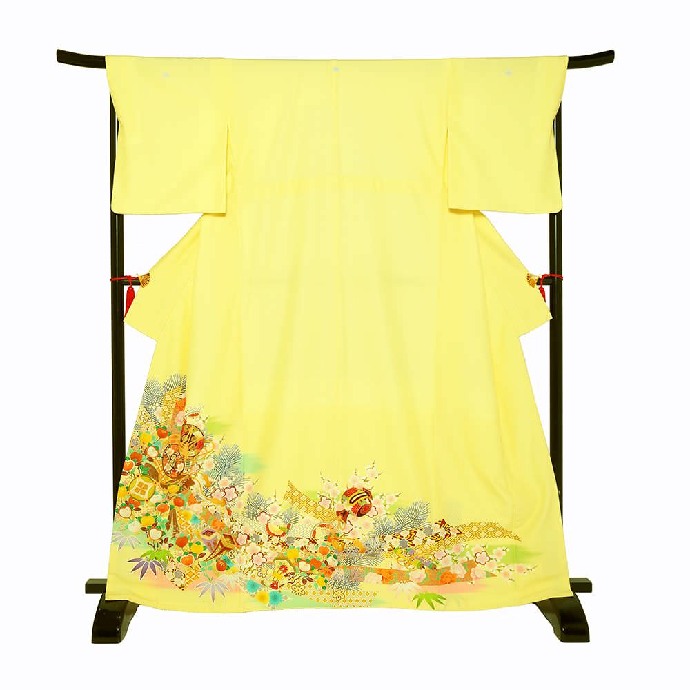 【JAPAN STYLE】色留袖A-06-c 【結婚式 訪問着 色留袖 レンタル】