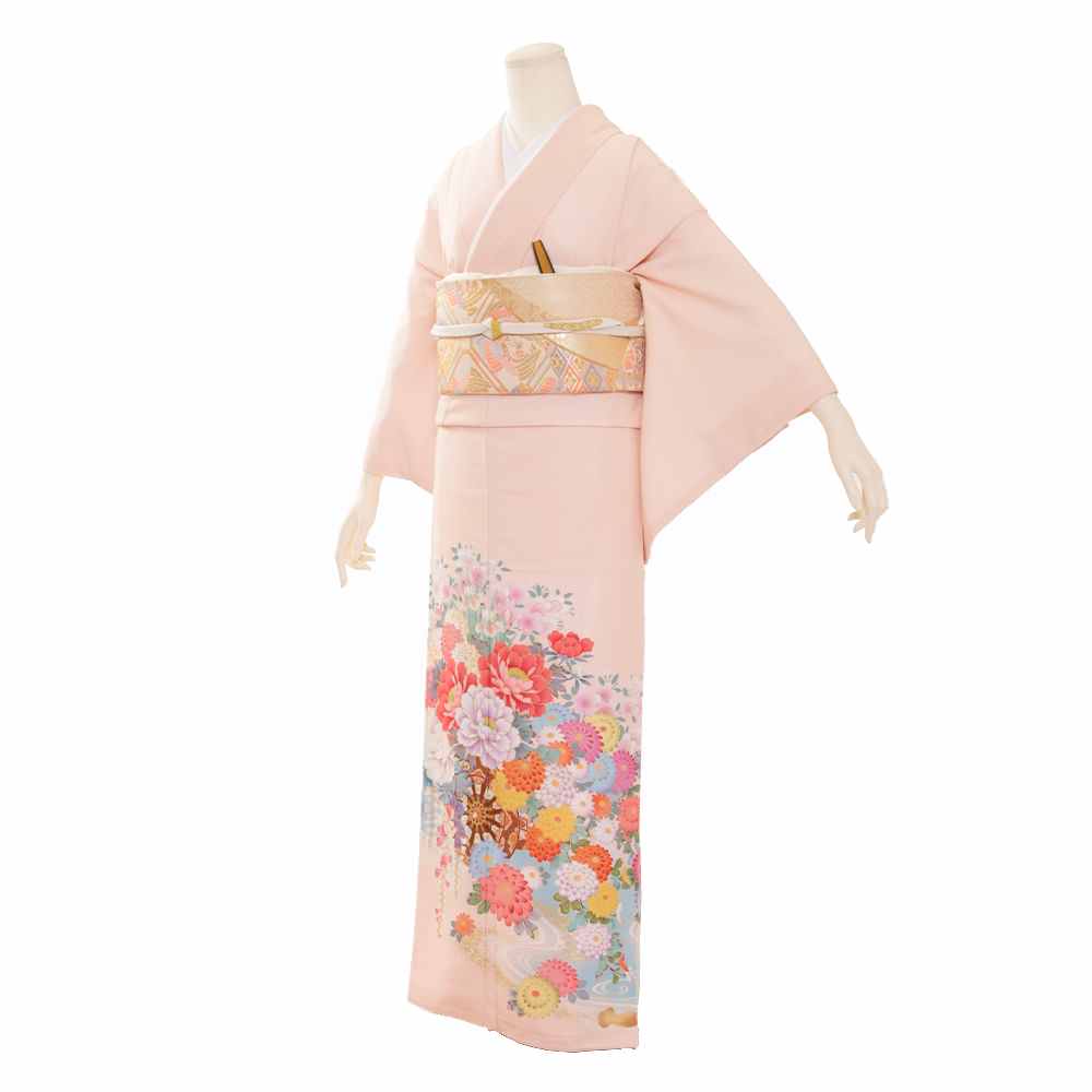 【JAPAN STYLE】色留袖A-07-c 【結婚式 訪問着 色留袖 レンタル】