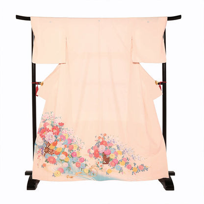 【JAPAN STYLE】色留袖A-07-c 【結婚式 訪問着 色留袖 レンタル】