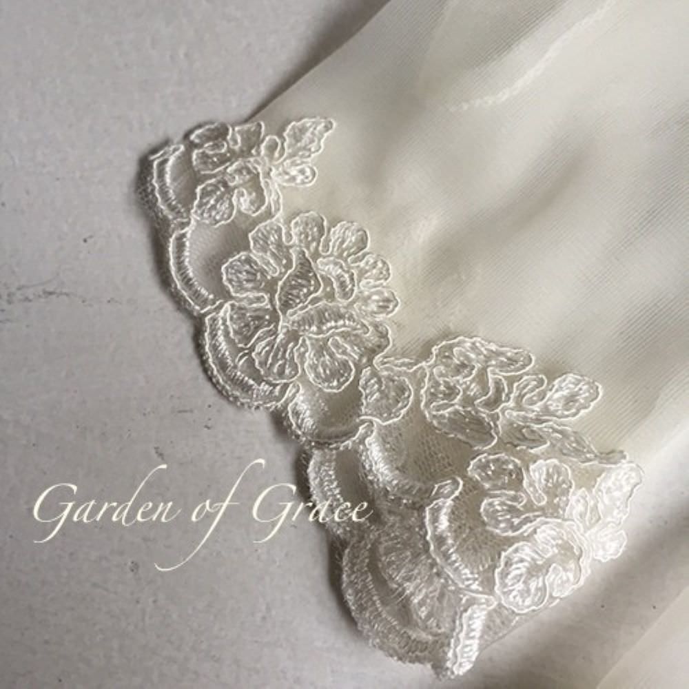 ショートグローブレース付 【結婚式 グローブ】