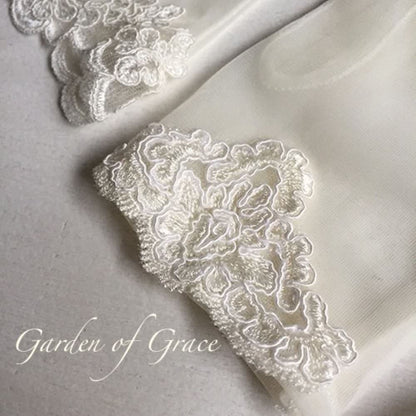 ショートグローブレース付 【結婚式 グローブ】