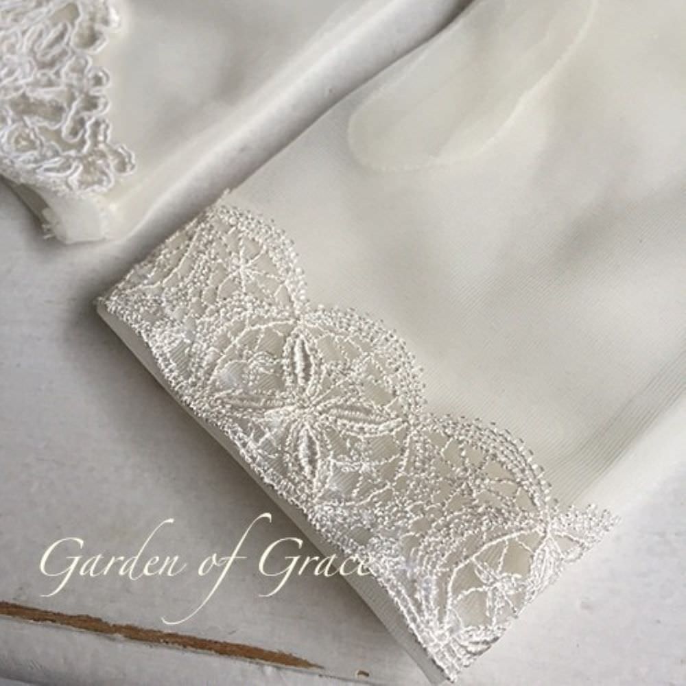 ショートグローブレース付 【結婚式 グローブ】