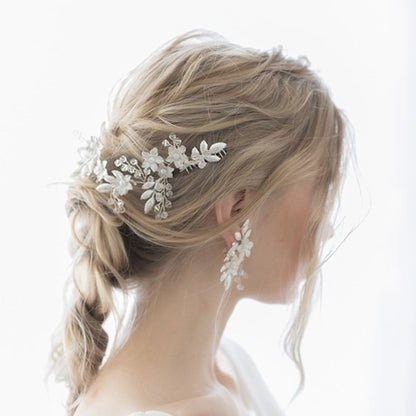 トレゾア髪飾りとイヤリングセット 【結婚式 ヘアアクセサリー】