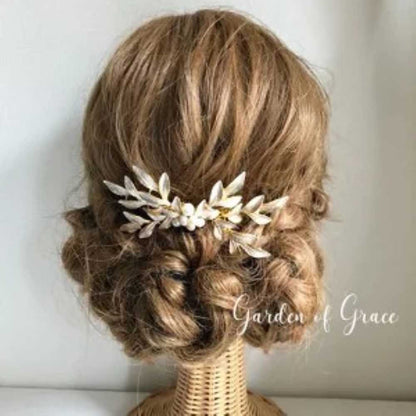 和装や成人式にも木の葉モチーフ【アテネ】 【結婚式 ヘアアクセサリー】