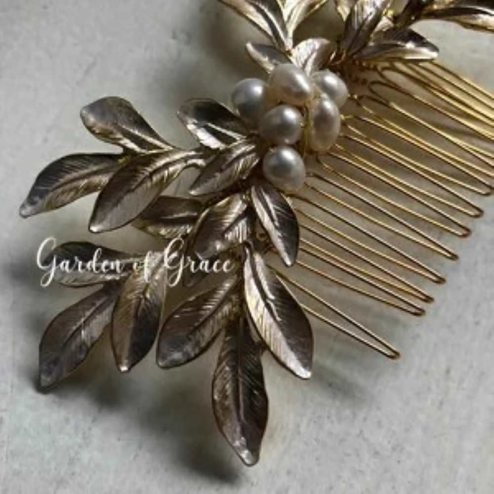 和装や成人式にも木の葉モチーフ【アテネ】 【結婚式 ヘアアクセサリー】