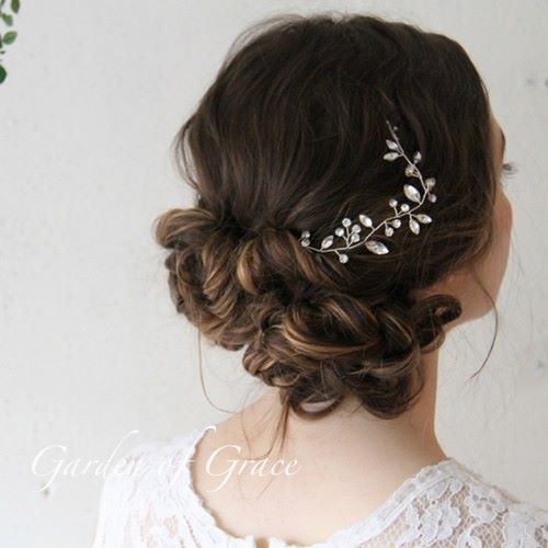 ツタ2本set 【結婚式　ヘアアクセサリー】