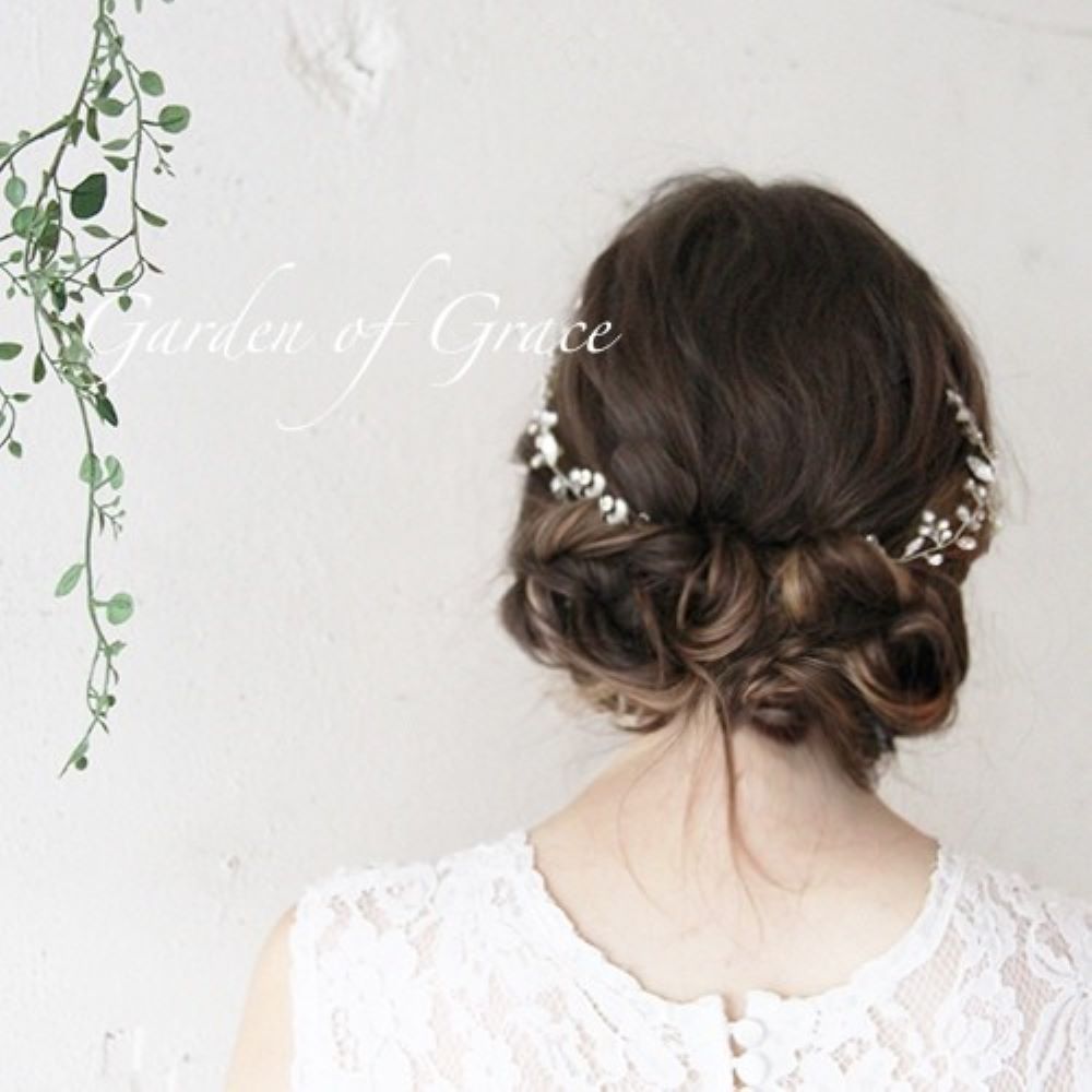 ツタ2本set 【結婚式 ヘアアクセサリー】