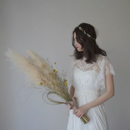 葉っぱと木の実冠 【フォイユゴールド&シルバー】 【結婚式 ヘアアクセサリー】