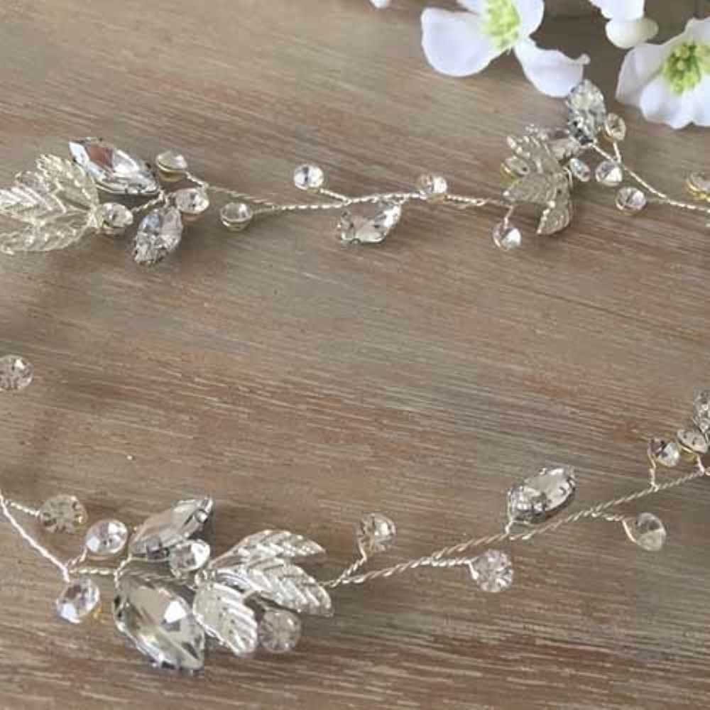 葉っぱと木の実冠 【フォイユゴールド&シルバー】 【結婚式 ヘアアクセサリー】