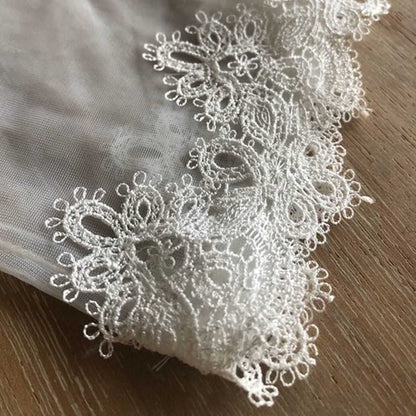 7分丈のオーガンジーグローブ【テスセブングローブ】 【結婚式 グローブ】