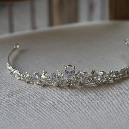 ボタニカル低めティアラ 【結婚式 ヘアアクセサリー】