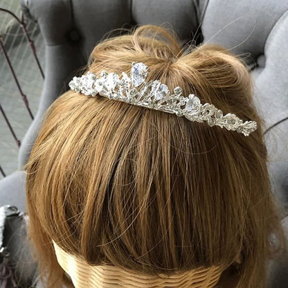 ボタニカル低めティアラ 【結婚式　ヘアアクセサリー】