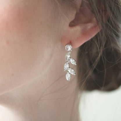 イヤリング【リーフモチーフ単品】 【結婚式 ピアス イヤリング】