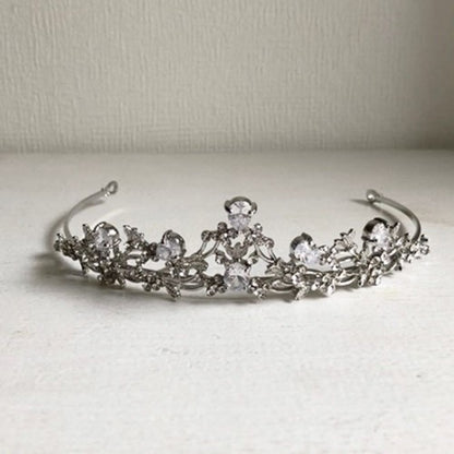 蔓草とお花ティアラ 【結婚式 ヘアアクセサリー】