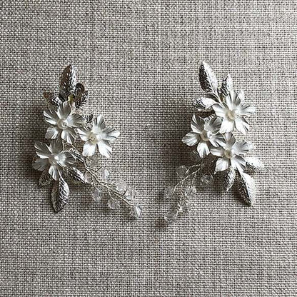 リーフモチーフ【トレゾアイヤリング単品】 【結婚式 ピアス イヤリング】