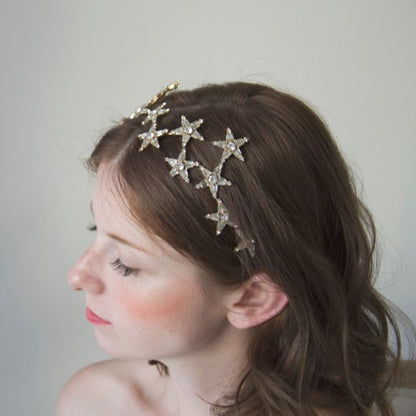 星カチューシャ大 【結婚式 ヘアアクセサリー】