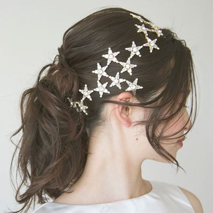 星カチューシャ大 【結婚式 ヘアアクセサリー】