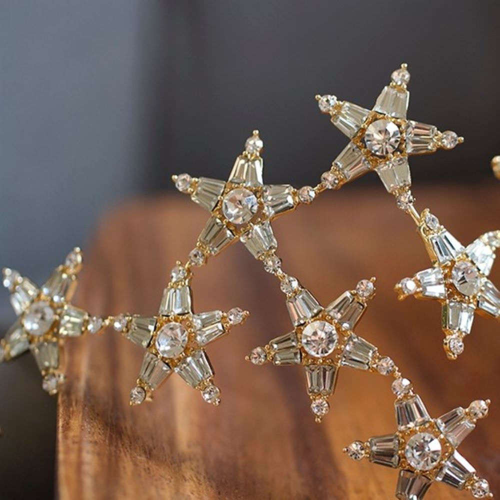 星カチューシャ大 【結婚式 ヘアアクセサリー】