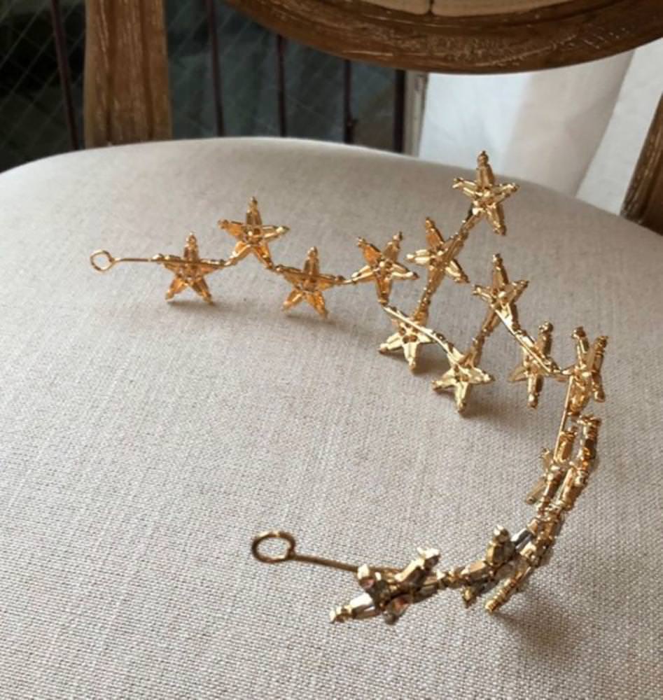 星カチューシャ大 【結婚式 ヘアアクセサリー】