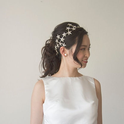 星カチューシャ大 【結婚式 ヘアアクセサリー】