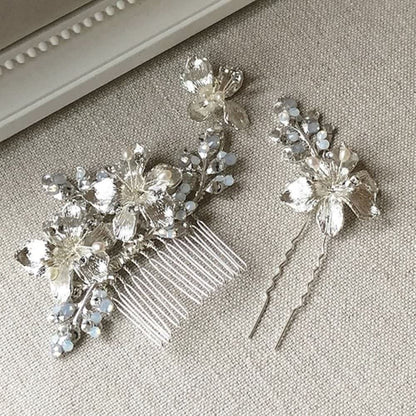 アザレアシルバー 【結婚式 ヘアアクセサリー】