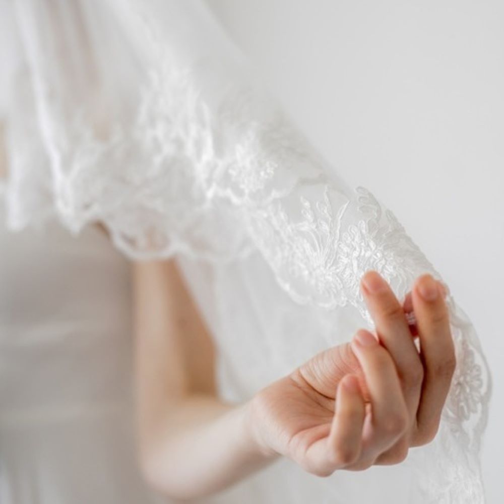 ボタニカル 1.5mミディアムベール 【結婚式 ベール】