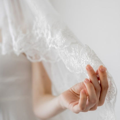 ボタニカル 1.5mミディアムベール 【結婚式 ベール】