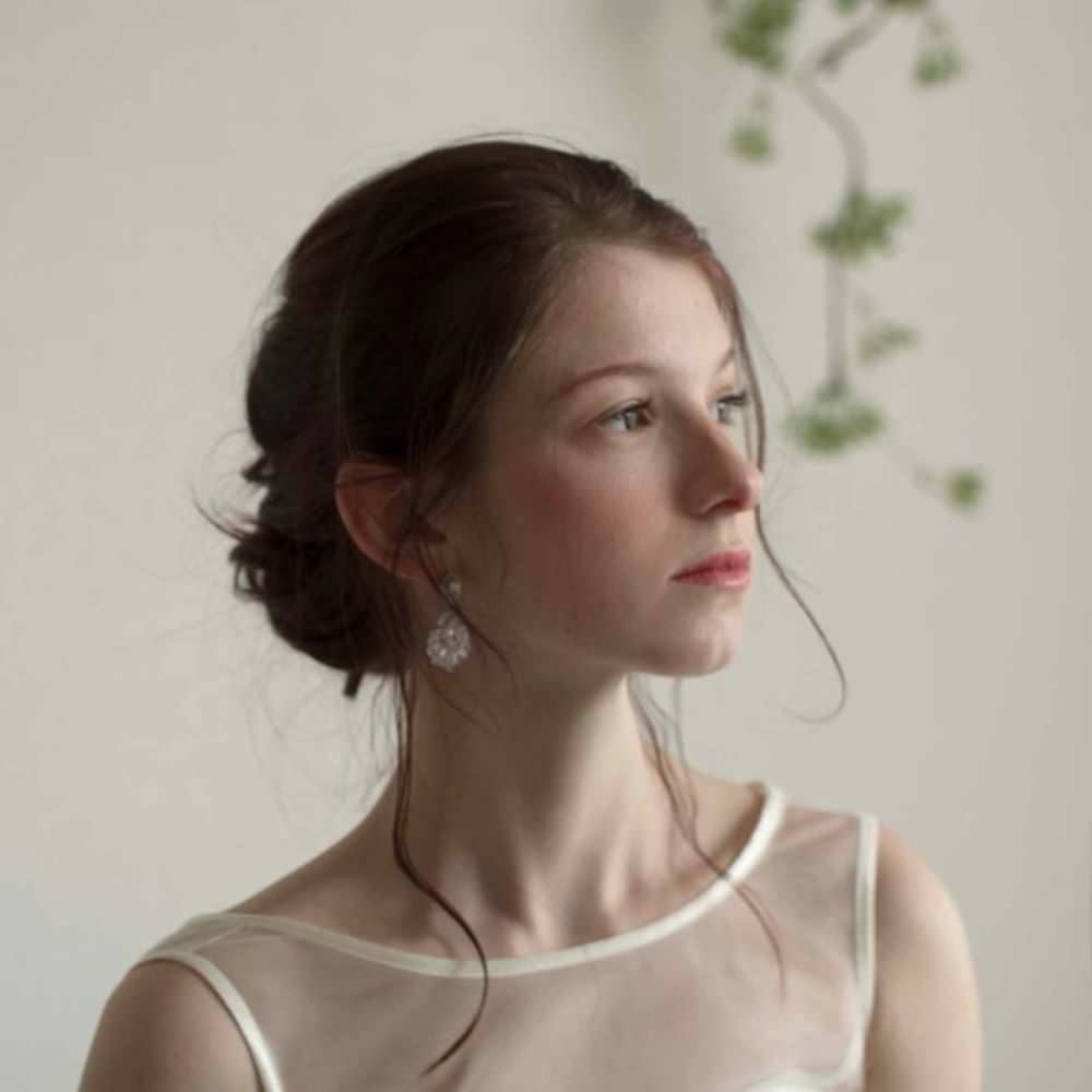 シルバーピアス/イヤリング【ポワール】 【結婚式 ピアス イヤリング】