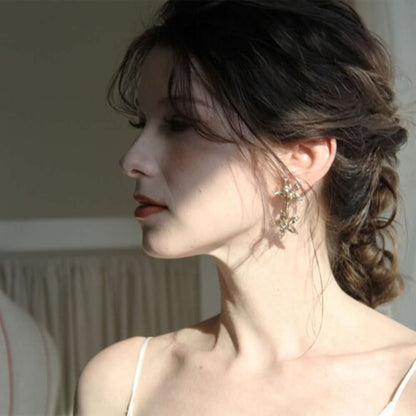 星モチーフ イヤリング 【星ゴールド3×2】 【結婚式 ピアス イヤリング】