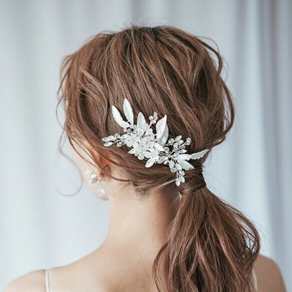 ボタニカルシルバー 【スノーホワイト】 【結婚式 ヘアアクセサリー】