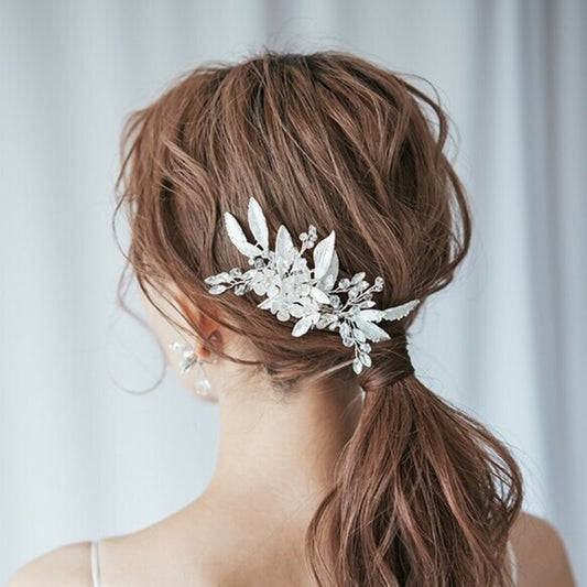 ボタニカルシルバー 【スノーホワイト】 【結婚式 ヘアアクセサリー】