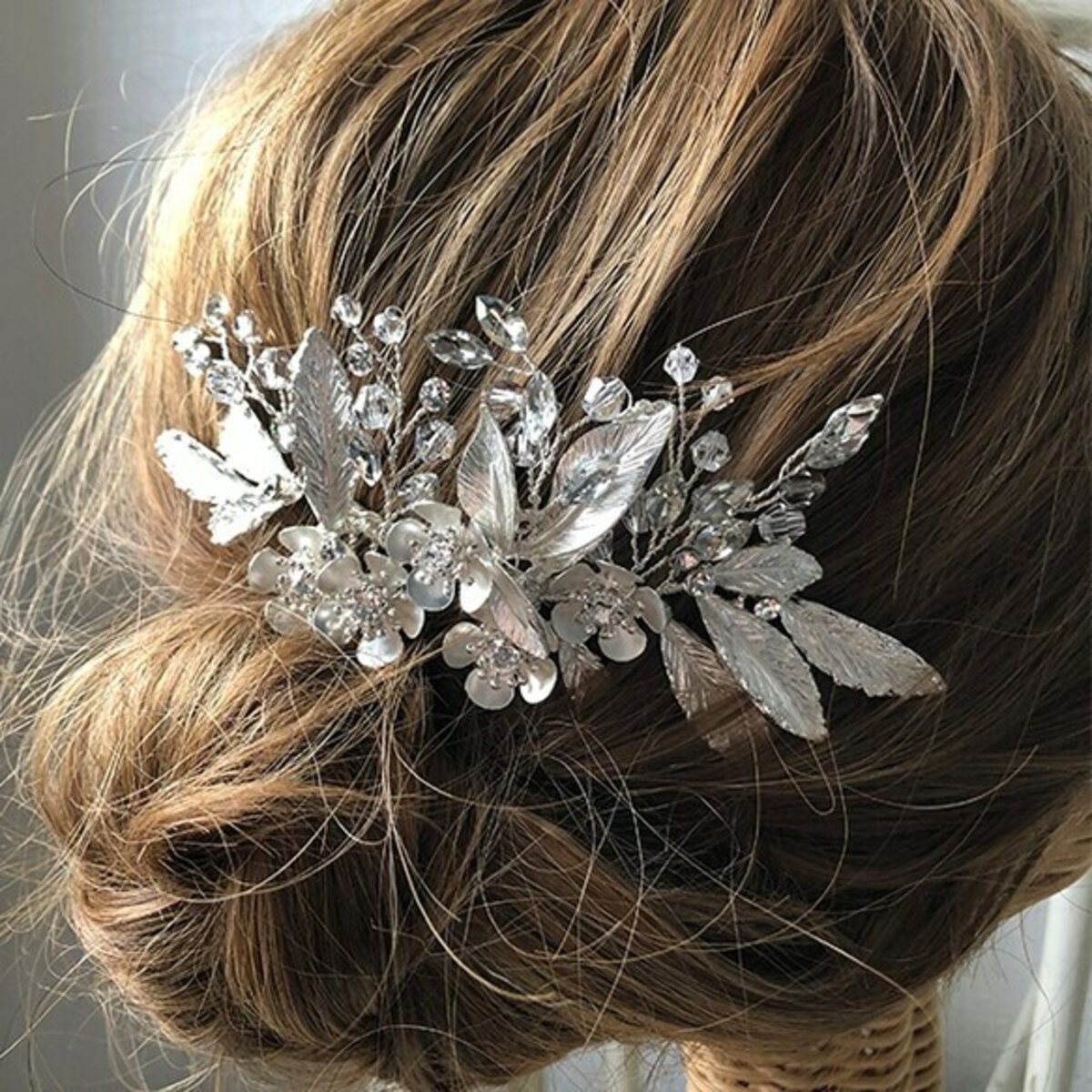 ボタニカルシルバー 【スノーホワイト】 【結婚式 ヘアアクセサリー】