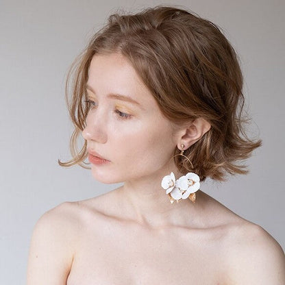 ゴールドアクセ 【クレアイヤリング】 【結婚式 ピアス イヤリング】
