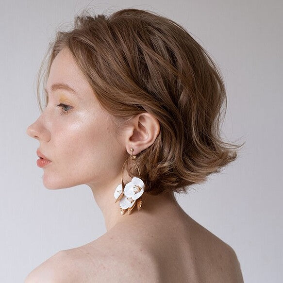 ゴールドアクセ 【クレアイヤリング】 【結婚式 ピアス イヤリング】